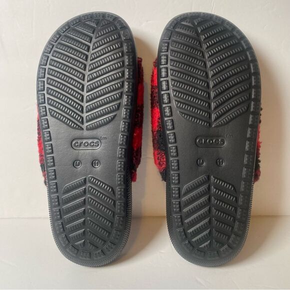 Crocs Classic Buffalo Checkered Slides Size Men's 11 - Picture 2 of 7